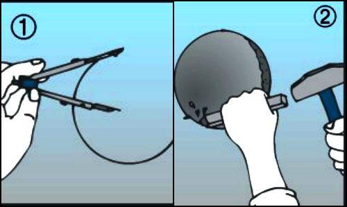 Preparazione del muro per la ventola di aerazione